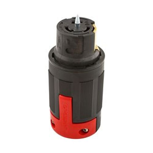 Main product image of Locking Connector, #10-6Awg, 50A, 250V, Black, Red, 3-Pole, 4-Wire, 0.44 To 1.06 In, CS8364EX