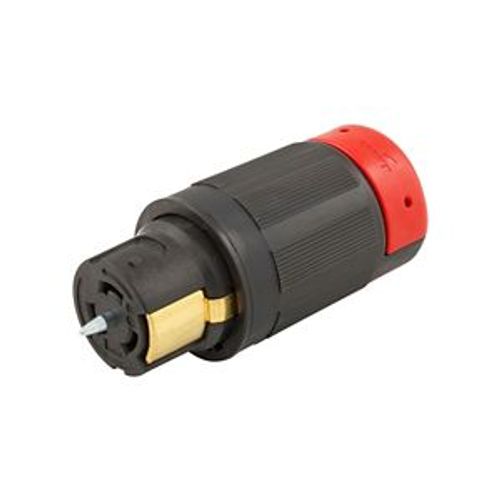 Main product image of Locking Connector, #10-6Awg, 50A, 250V, Black, Red, 3-Pole, 4-Wire, 0.44 To 1.06 In, CS8364EX