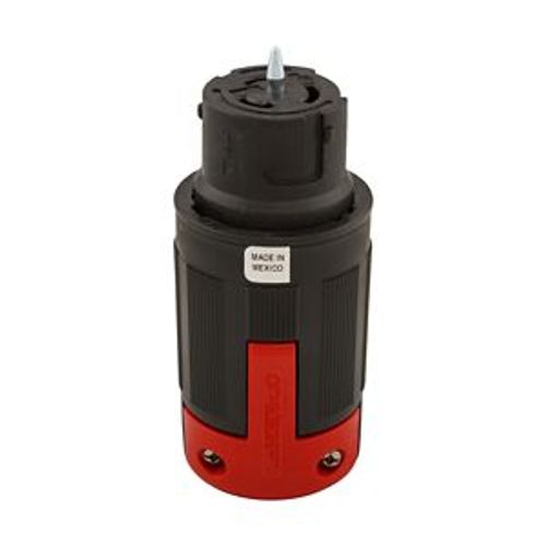 Main product image of Locking Connector, #10-6Awg, 50A, 480V, Black, Red, 2-Pole, 3-Wire, 0.44 To 1.06 In, CS8464EX