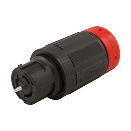 Main product image of Locking Connector, #10-6Awg, 50A, 480V, Black, Red, 2-Pole, 3-Wire, 0.44 To 1.06 In, CS8464EX
