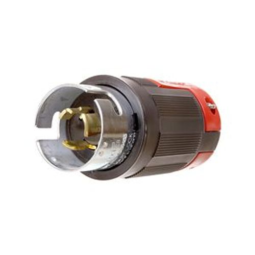 Main product image of Locking Plug, #10-6Awg, 50A, 480V, Back Wiring, Black, Red, 2-Pole, 3-Wire, 0.44 To 1.06 In, CS8465EX