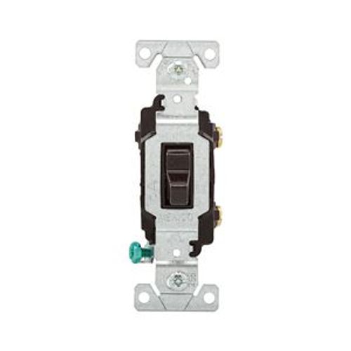 Main product image of Commercial Toggle Switch, #14-10 Awg 15A 120/277V, Brown, Load Type: Motor Control, Fan, 1-Pole, CSB115B