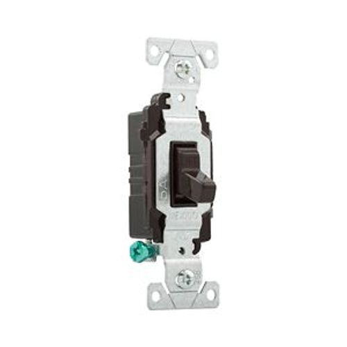 Main product image of Commercial Toggle Switch, #14-10 Awg 15A 120/277V, Brown, Load Type: Motor Control, Fan, 1-Pole, CSB115B