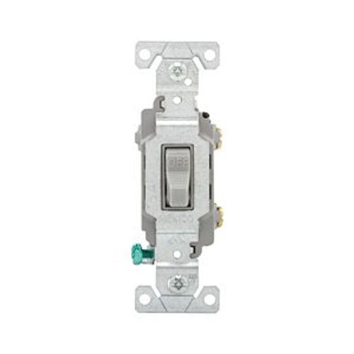 Main product image of Commercial Toggle Switch, #14-10 Awg 15A 120/277V, Gray, Load Type: Motor Control, Fan, 1-Pole, CSB115GY