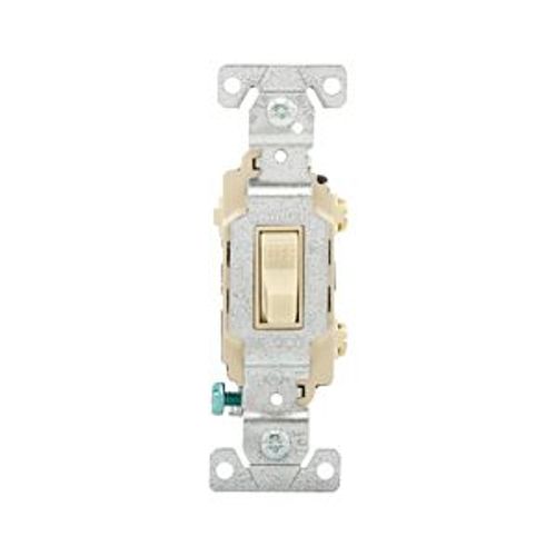 Main product image of Commercial Toggle Switch, #14-10 Awg 15A 120/277V, Ivory, Load Type: Motor Control, Fan, 1-Pole, CSB115V
