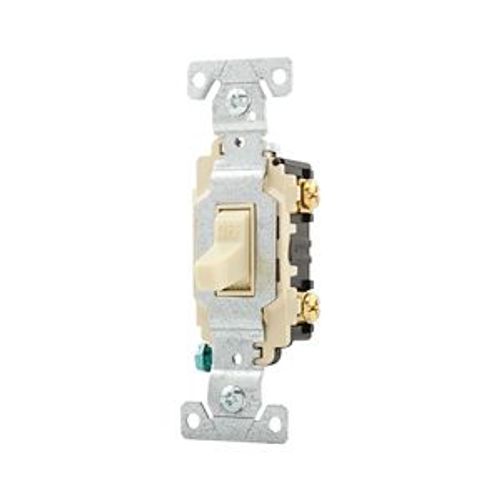 Main product image of Commercial Toggle Switch, #14-10 Awg 15A 120/277V, Ivory, Load Type: Motor Control, Fan, 1-Pole, CSB115V
