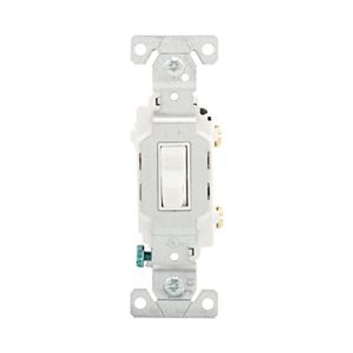 Main product image of Commercial Toggle Switch, #14-10 Awg 15A, 120/277V, Load Type: Motor Control, Fan, 1-Pole, Pvc, CSB115W