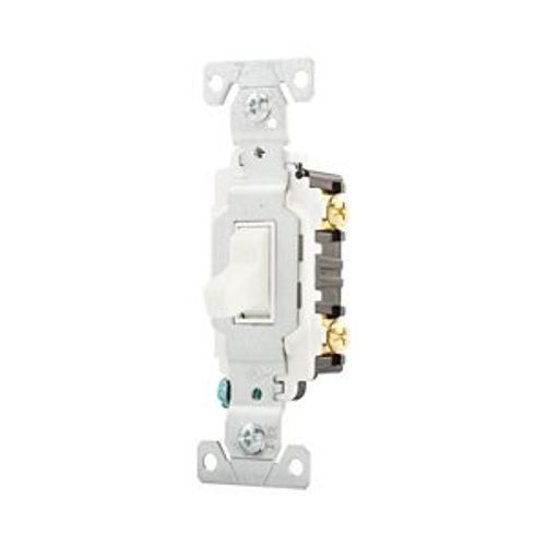 Main product image of Commercial Toggle Switch, #14-10 Awg 15A, 120/277V, Load Type: Motor Control, Fan, 1-Pole, Pvc, CSB115W
