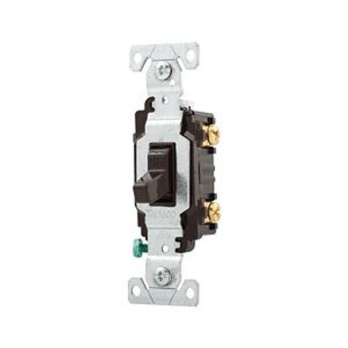 Main product image of Commercial Toggle Switch, #14-10 Awg 20A, 120/277V, Brown, Load Type: Motor Control, Fan, 1-Pole, CSB120B