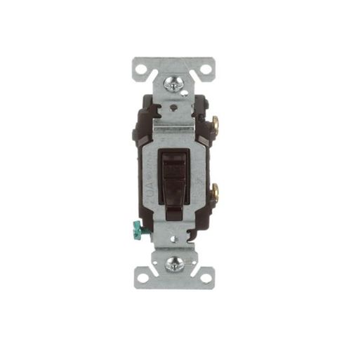 Main product image of Commercial Toggle Switch, #14-10 Awg 20A, 120/277V, Brown, Load Type: Motor Control, Fan, 1-Pole, CSB120B