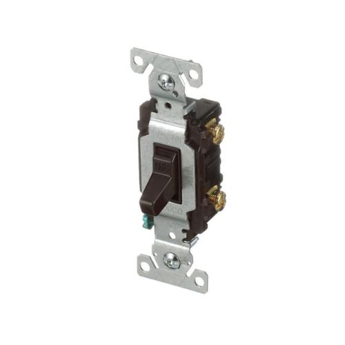 Main product image of Commercial Toggle Switch, #14-10 Awg 20A, 120/277V, Brown, Load Type: Motor Control, Fan, 1-Pole, CSB120B
