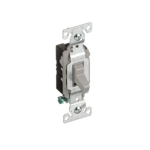 Main product image of Commercial Toggle Switch, #14-10 Awg 20A, 120/277V, Gray, Load Type: Motor Control, Fan, 1-Pole, CSB120GY