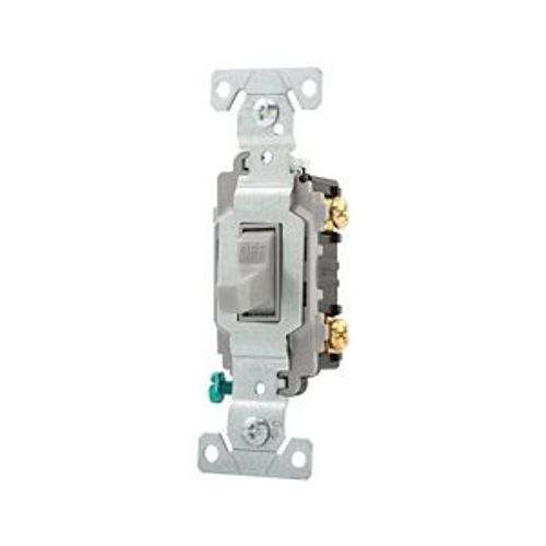 Main product image of Commercial Toggle Switch, #14-10 Awg 20A, 120/277V, Gray, Load Type: Motor Control, Fan, 1-Pole, CSB120GY