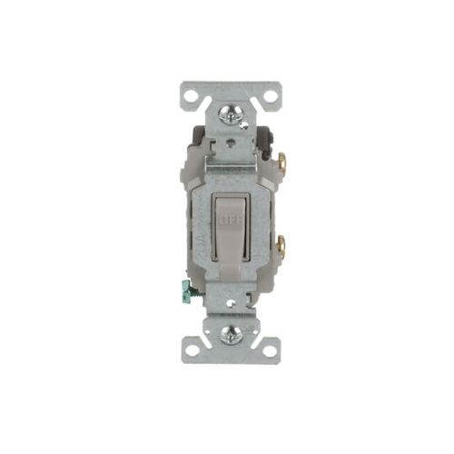 Main product image of Commercial Toggle Switch, #14-10 Awg 20A, 120/277V, Gray, Load Type: Motor Control, Fan, 1-Pole, CSB120GY