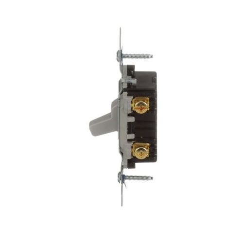 Main product image of Commercial Toggle Switch, #14-10 Awg 20A, 120/277V, Gray, Load Type: Motor Control, Fan, 1-Pole, CSB120GY
