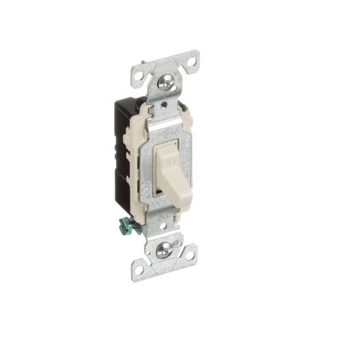 Main product image of Commercial Toggle Switch, #14-10 Awg 20A, 120/277V, Light Almond, Load Type: Motor Control, Fan, CSB120LA