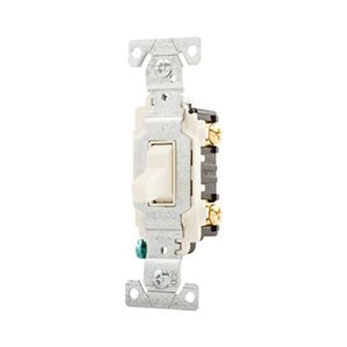 Main product image of Commercial Toggle Switch, #14-10 Awg 20A, 120/277V, Light Almond, Load Type: Motor Control, Fan, CSB120LA
