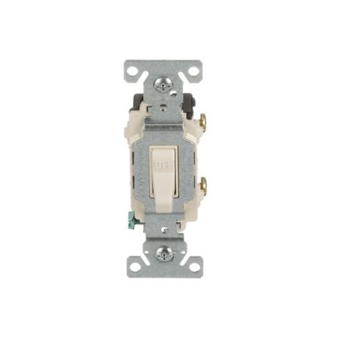 Main product image of Commercial Toggle Switch, #14-10 Awg 20A, 120/277V, Light Almond, Load Type: Motor Control, Fan, CSB120LA