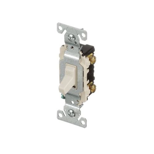 Main product image of Commercial Toggle Switch, #14-10 Awg 20A, 120/277V, Light Almond, Load Type: Motor Control, Fan, CSB120LA