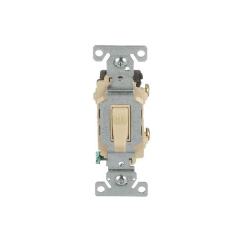 Main product image of Commercial Toggle Switch, #14-10 Awg 20A, 120/277V, Ivory, Load Type: Motor Control, Fan, 1-Pole, CSB120V