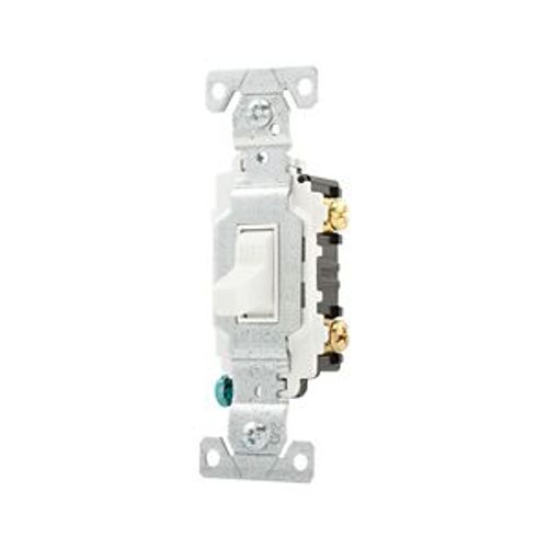 Main product image of Commercial Toggle Switch, #14-10 Awg 20A, 120/277V, Load Type: Motor Control, Fan, 1-Pole, Pvc, CSB120W