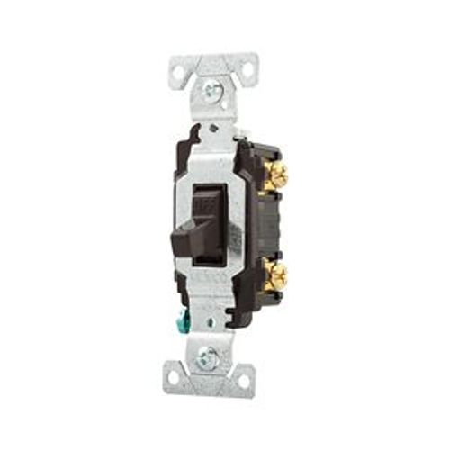 Main product image of Commercial Toggle Switch, #14-10 Awg 15A, 120/277V, Brown, Load Type: Motor Control, Fan, 2-Pole, CSB215B