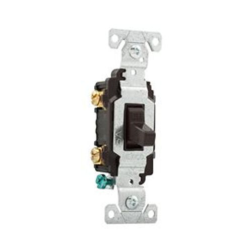 Main product image of Commercial Toggle Switch, #14-10 Awg 15A, 120/277V, Brown, Load Type: Motor Control, Fan, 2-Pole, CSB215B