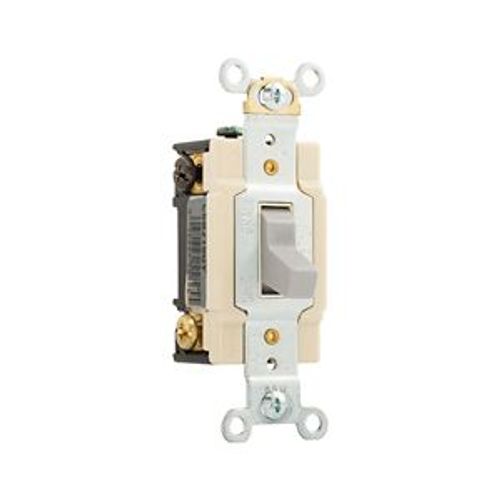 Main product image of Commercial Toggle Switch, #14-10 Awg 15A, 120/277V, Gray, Load Type: Motor Control, Fan, 2-Pole, CSB215GY