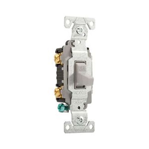 Main product image of Commercial Toggle Switch, #14-10 Awg 20A, 120/277V, Gray, Load Type: Motor Control, Fan, 2-Pole, CSB220GY