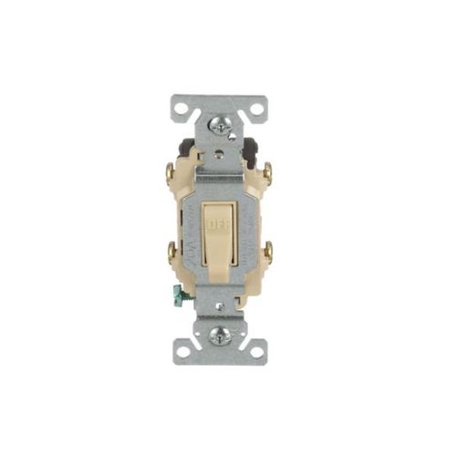 Main product image of Commercial Toggle Switch, #14-10 Awg 20A, 120/277V, Ivory, Load Type: Motor Control, Fan, 2-Pole, CSB220V