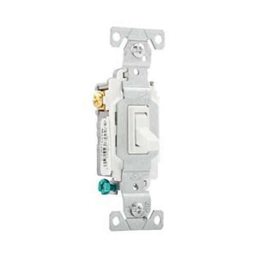 Main product image of Toggle Switch, #14-10 Awg, 15A, Commercial, Wall, 120/277V, Back & Side, Screw, Brown, 3-Way, CSB315STW-SP