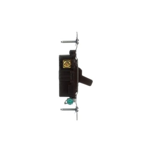 Main product image of Commercial Grade Toggle Switch, #14-10 Awg, 20A, 120/277V, Back & Side, Screw, Brown, 3-Way, CSB320B