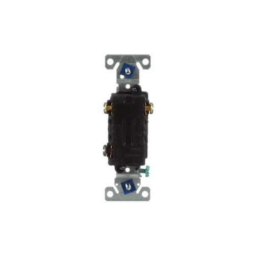 Main product image of Commercial Grade Toggle Switch, #14-10 Awg, 20A, 120/277V, Back & Side, Screw, Brown, 3-Way, CSB320B