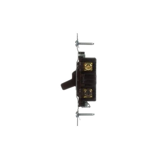 Main product image of Commercial Grade Toggle Switch, #14-10 Awg, 20A, 120/277V, Back & Side, Screw, Brown, 3-Way, CSB320B