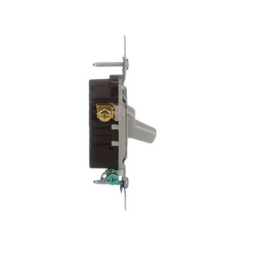 Main product image of Commercial Grade Toggle Switch, #14-10 Awg, 20A, 120/277V, Back & Side, Screw, Gray, 3-Way, CSB320GY
