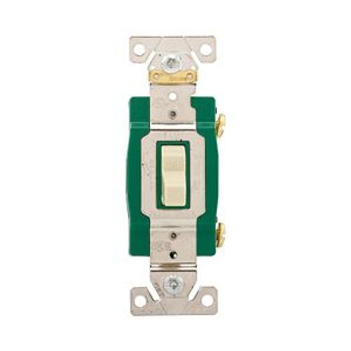Main product image of Commercial Grade Toggle Switch, #14-10 Awg, 20A, 120/277V, Back & Side Wire, Screw, Ivory, 3-Way, CSB320LA