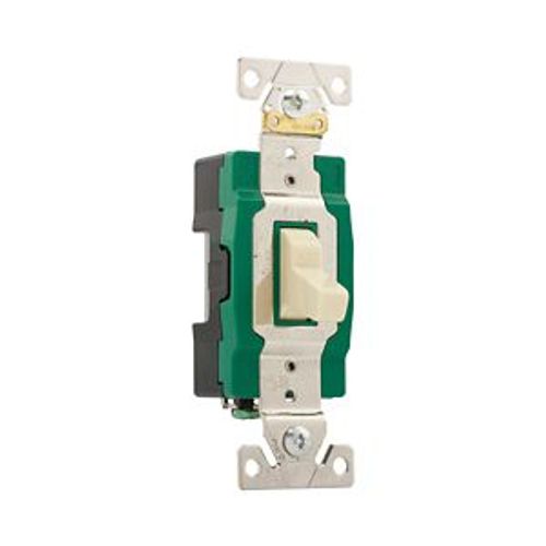 Main product image of Commercial Grade Toggle Switch, #14-10 Awg, 20A, 120/277V, Back & Side Wire, Screw, Ivory, 3-Way, CSB320LA