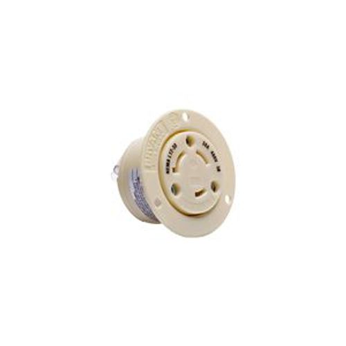 Main product image of Auto Grip Locking Flanged Outlet, #14-8 Awg, 30A, 600V, L13-30, 3-Pole, 3-Wire, CWL1330FO