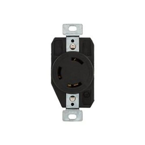 Main product image of Auto Grip Locking Receptacle, #14-8 Awg, 30A, 600V, Black, Single, L13-30, 3-Pole, 3-Wire, CWL1330R