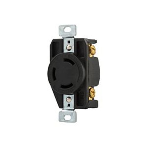 Main product image of Auto Grip Locking Receptacle, #14-8 Awg, 30A, 600V, Black, Single, L13-30, 3-Pole, 3-Wire, CWL1330R