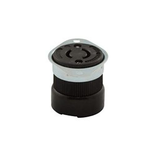 Main product image of Safety Grip Locking Flanged Outlet, #14-8 Awg, 20A, 250V, Back Wiring, L2-20, 2-Pole, 2-Wire, CWL220FO1
