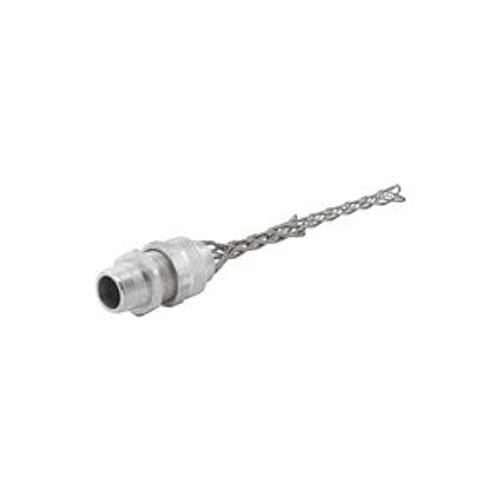 Main product image of Strain Relief Deluxe Cord Grip, Straight, 0.31-0.38" Cord Dia. 3/8" Fitting, Male Mesh Body, DC000312