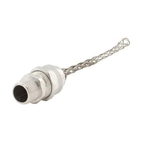 Main product image of Strain Relief Deluxe Cord Grip, Straight, 0.25-0.31" Cord Dia. 1/2" Fitting, Male Mesh Body, DC100250