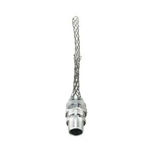 Main product image of Strain Relief Deluxe Cord Grip, Straight, 0.38-0.50" Cord Dia. 1/2" Fitting, Male Mesh Body, DC100375