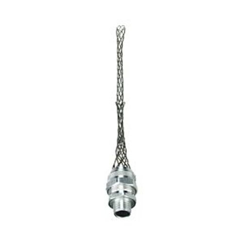 Main product image of Strain Relief Deluxe Cord Grip, Straight, 0.75-0.88" Cord Dia. 1/2" Fitting, Male Mesh Body, DC100750