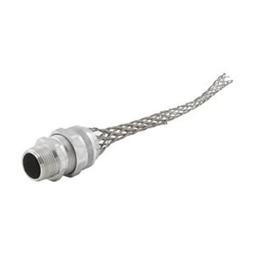Main product image of Strain Relief Deluxe Cord Grip, Straight, 0.50-0.63" Cord Dia. 3/4" Fitting, Male Mesh Body, DC200500