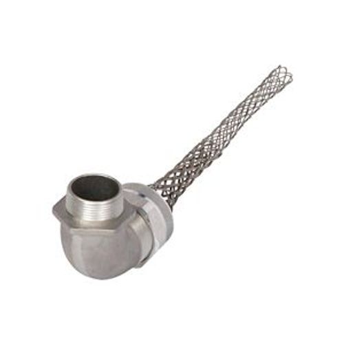 Main product image of Strain Relief Deluxe Cord Grip, 90 Degree, 1.25-1.38" Cord Dia. 1-1/4" Fitting, Male Mesh Body, DC4001250-90