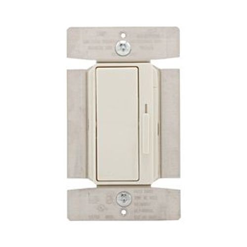 Main product image of Decorator Dimmer, Preset Feature, #14 -12 Awg 120V, Slide Actuator, Light Almond, 1-Pole, 3-Way, DI10P-LA