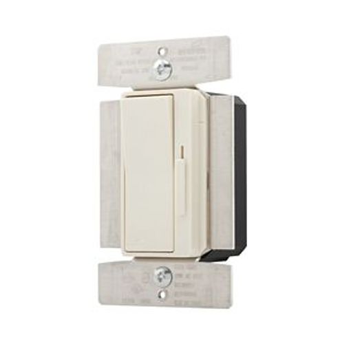 Main product image of Decorator Dimmer, Preset Feature, #14 -12 Awg 120V, Slide Actuator, Light Almond, 1-Pole, 3-Way, DI10P-LA