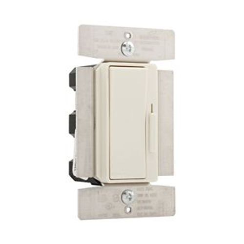 Main product image of Decorator Dimmer, Preset Feature, #14 -12 Awg 120V, Slide Actuator, Light Almond, 1-Pole, 3-Way, DI10P-LA
